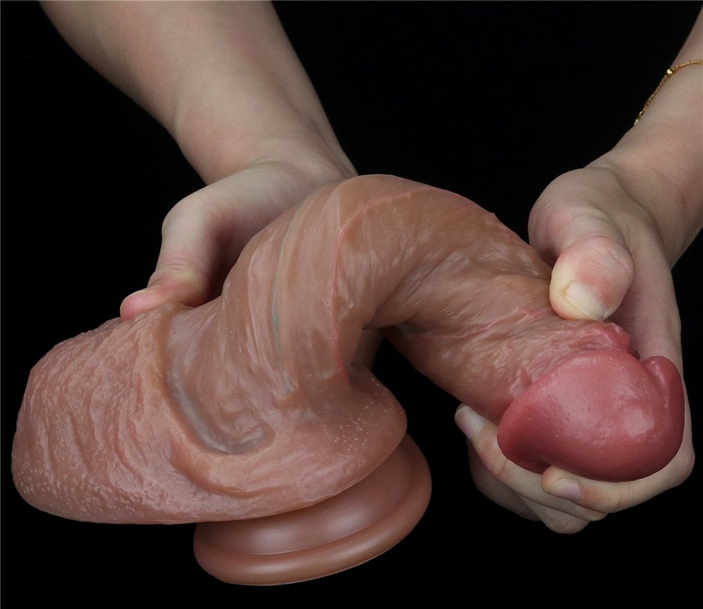 Built to deliver the most lifelike satisfaction, Love Toy Du... Lovetoy - 7.5'' Dual Layered Platinum Silicone Cock photo-3