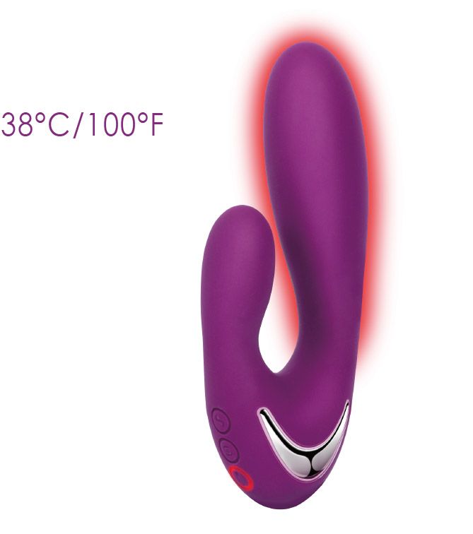 Vesper designed with a flexible V shape and has 2 different ... SVAKOM - Vesper Vibrator - Violet photo-3