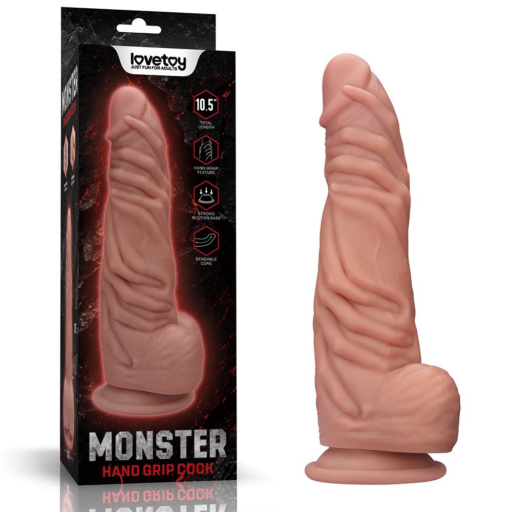 Lovetoy - 10.5" 握住阴茎大码 - 肉色 照片-19
