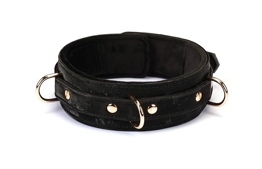 The wonderfully Black Boudoir Amor bondage collar is a must-... Liebe Seele - Boudoir Amor Collar - Black photo-2