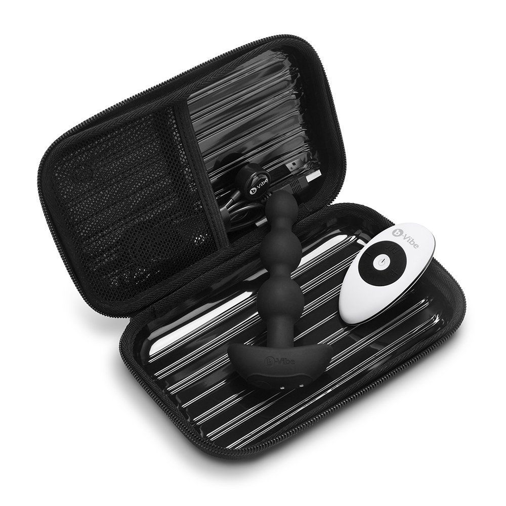 B-Vibe - Triplet Anal Beads - Black photo-19