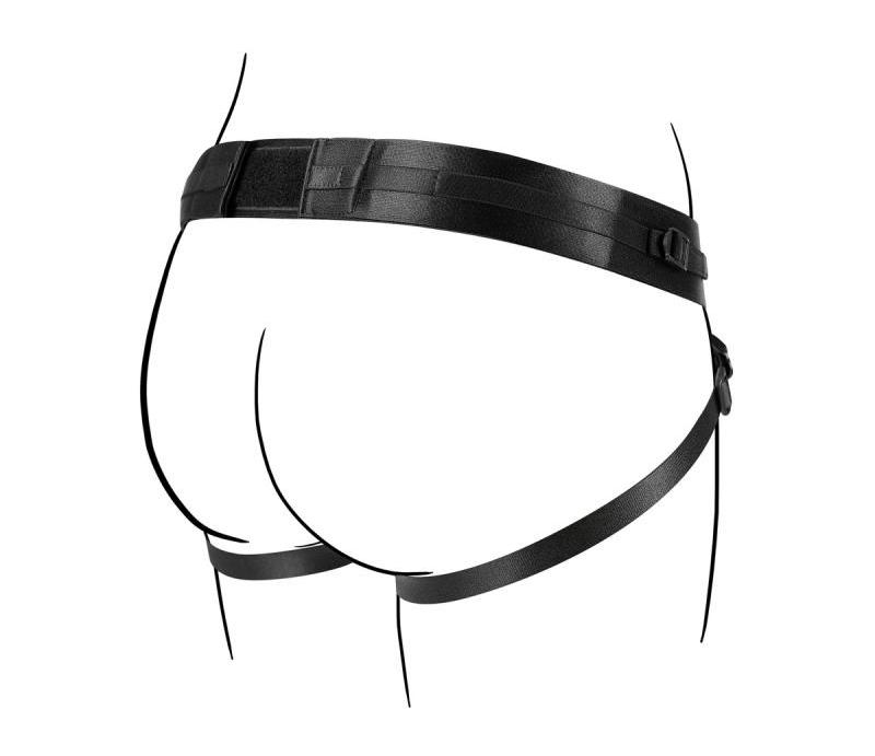 Enjoy a fantastic experience together with this No-Parts Str... No-Parts - Jordan Strap-On Harness - Black photo-2