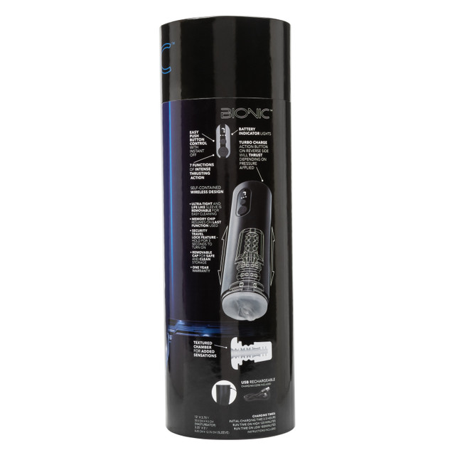 CEN - Bionic Thrusting Masturbator - Black photo-17