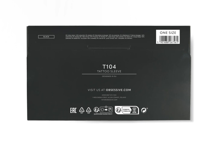 Obsessive - T104 Tattoo Sleeve - Black photo