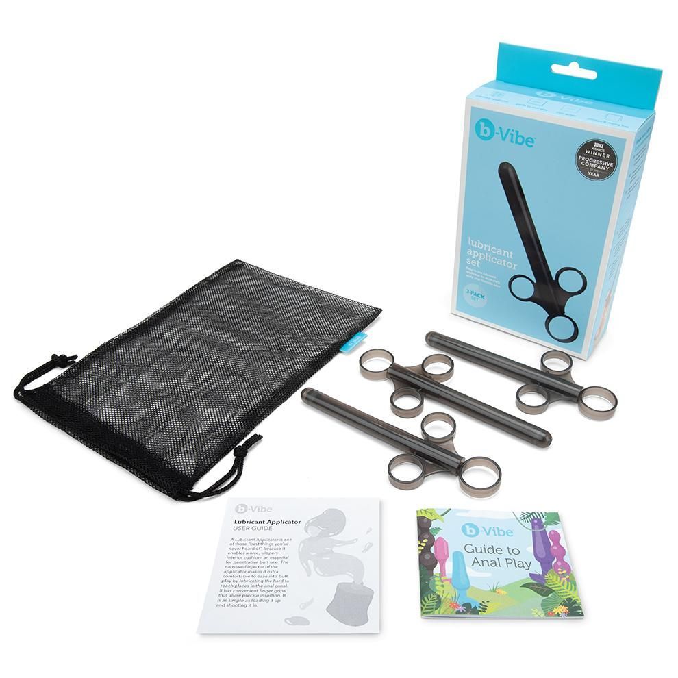 Apply your favorite lube easily with the b-Vibe Lube Applica... B-Vibe - Lubricant Applicator Set 3's Pack photo-7