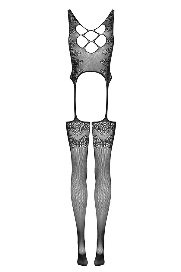 Obsessive - F228 紧身衣 - 黑色 - S/M/L 照片-8