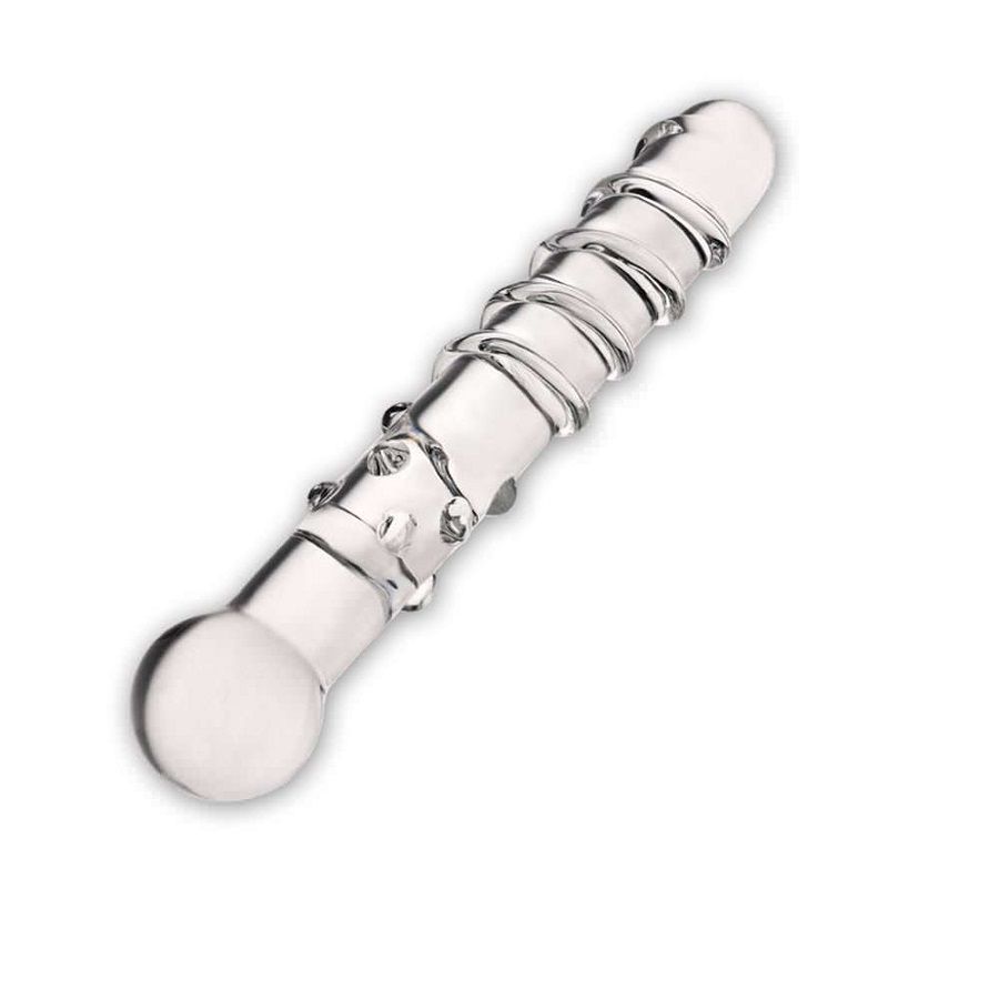 The Callisto Clear Glass Dildo features a minimal design for... Glas - Callisto Clear Glass Dildo photo-2