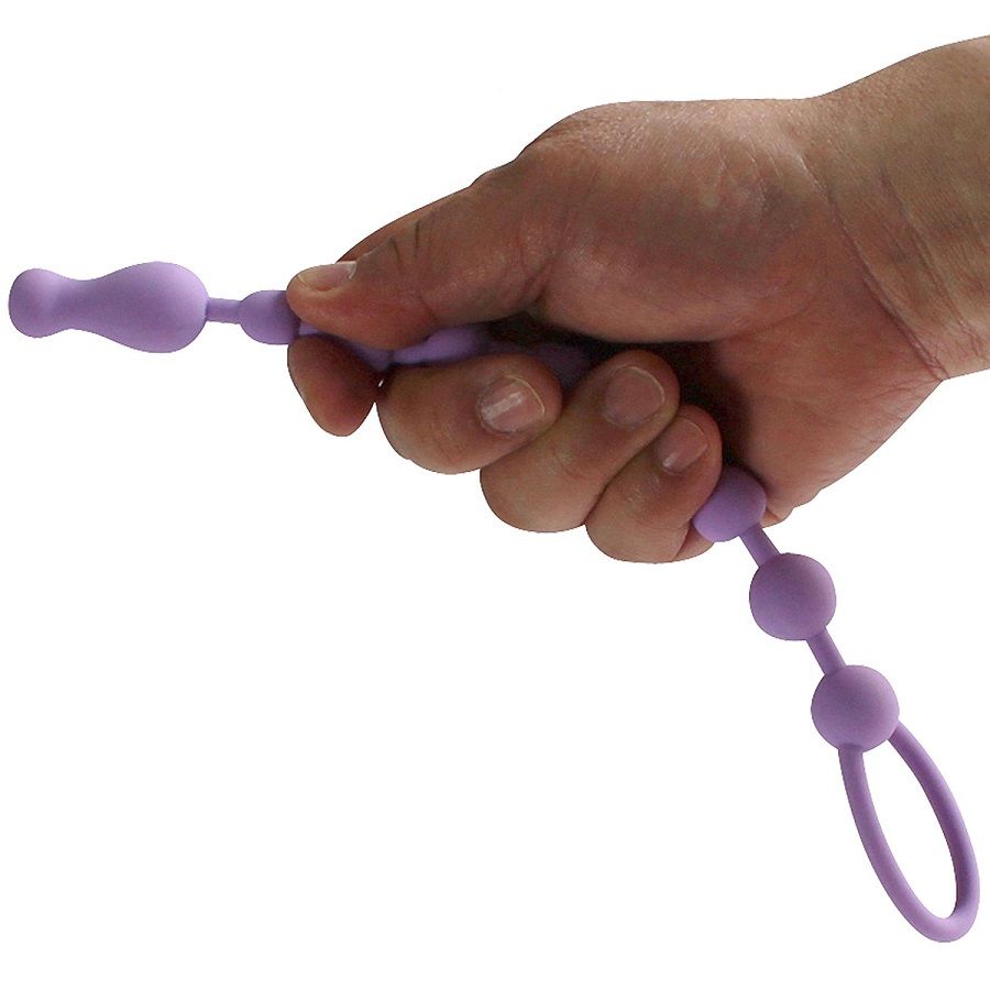 It is an anal bead with a handle with 10 beads in a safe and... A-One - Anal Big Bang Mini - Purple photo-2