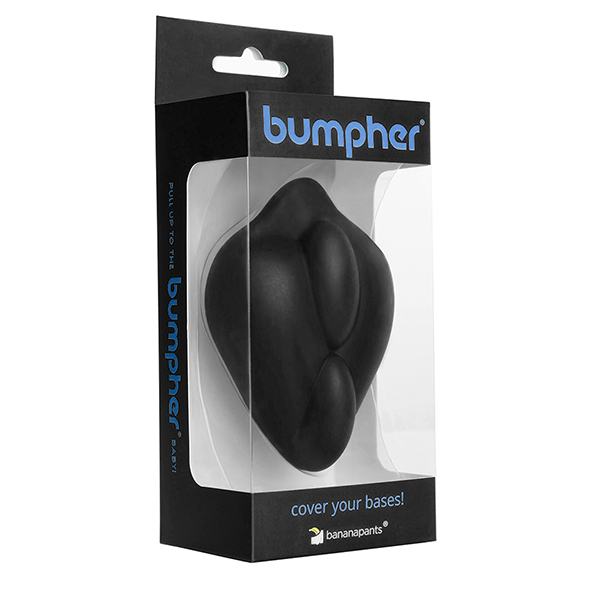 The patented bumpher is a dildo base stimulation cushion des... Banana Pants - Bumpher Strap-On Cushion - Black photo-7