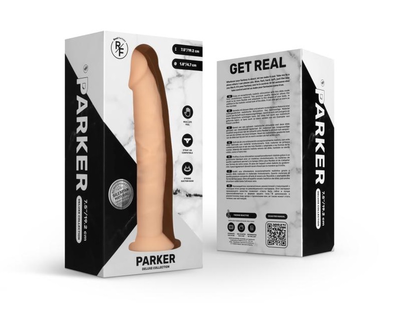 Enjoy exceptionally realistic stimulation with the Parker di... Real Fantasy - Parker Dildo 18cm photo-10