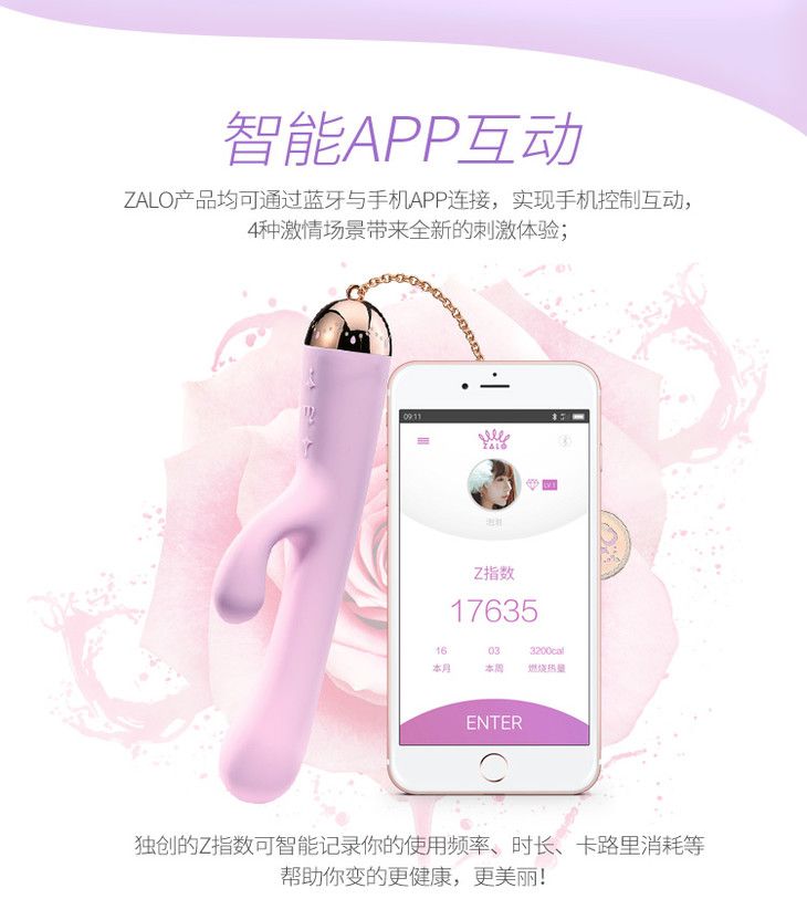Design inspiration of Ichigo is a graceful waltz with prince... Zalo - Ichigo Rabbit Vibrator - Berry Violet photo-22