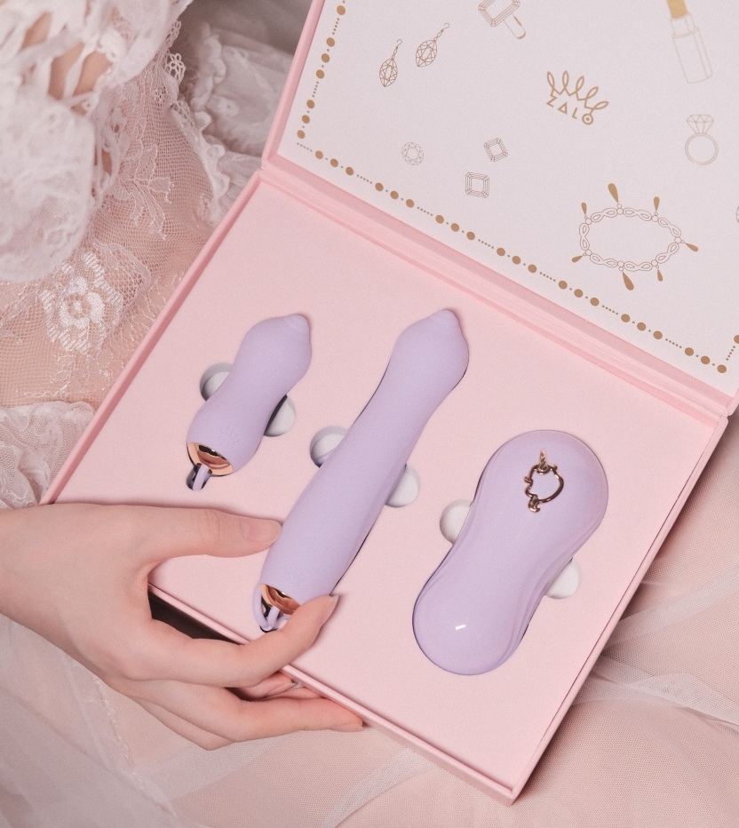 Zalo - Unicorn APP Massager Set - Berry Violet photo-16