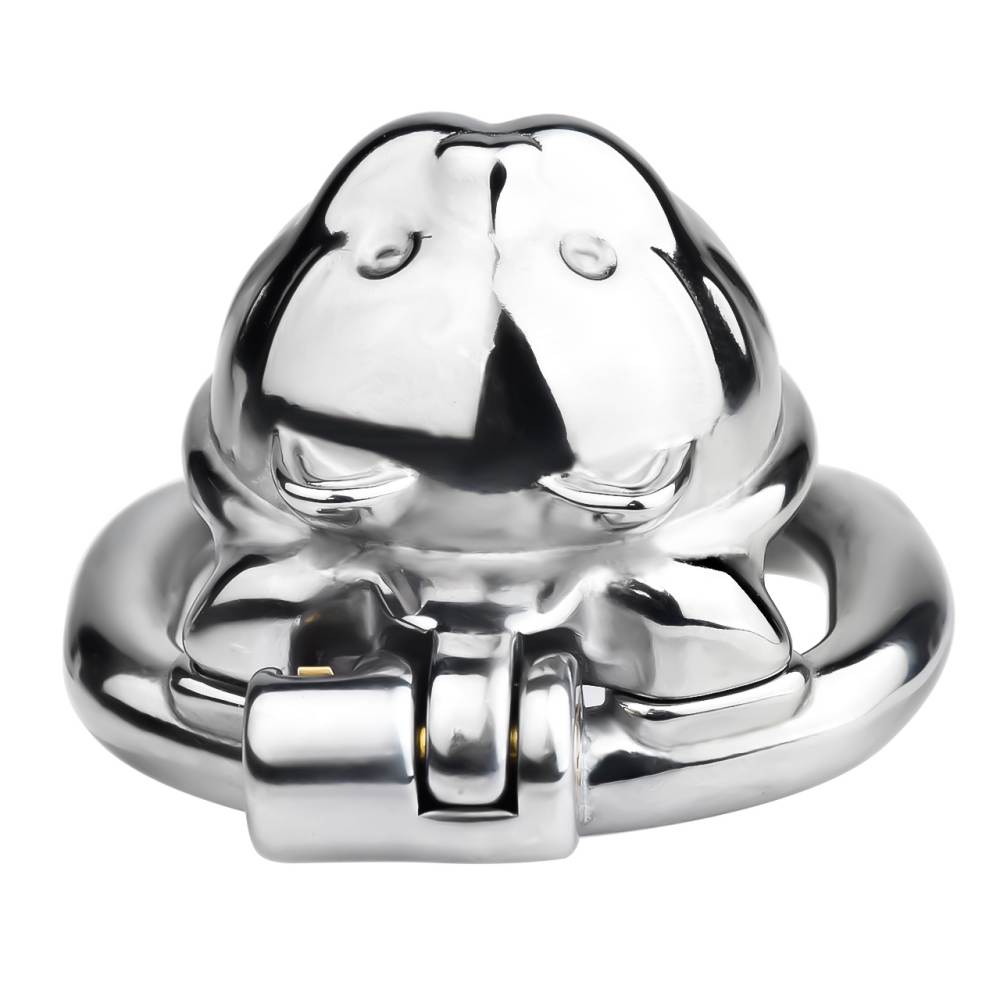 Metal chastity lucky cat male cock cage
Material: 304 Stain... FAAK - Cat Chastity Cage - Silver photo-9