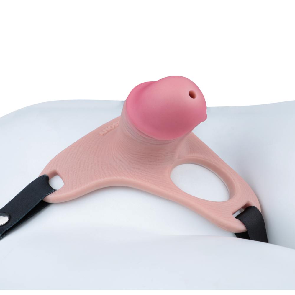 Material: Platinum silicone
Insert length: 8cm
Entrance Inn... FAAK - Penis Cage w Belt - Black photo-7