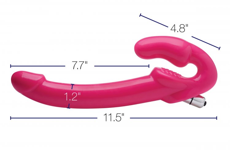 Penetrate harness free with the Revolver strapless Strap-On!... Strap U - Revolver Slim 7X Strapless Strap-on - Pink photo-9