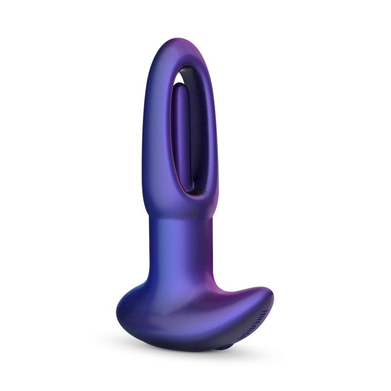Strap in for a journey that’s anything but ordinary. With 10... Hueman - Voyager Flapping Vibro Plug - Purple photo-2