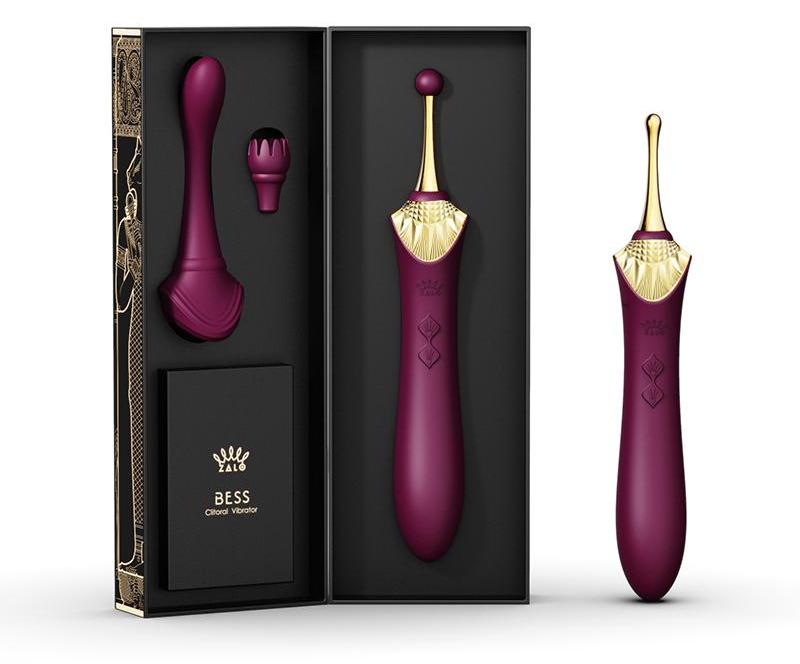 The name of Bess comes from Egyptian God Bastet, who is the ... Zalo - Bess APP Dual Vibrator - Velvet Purple photo-14