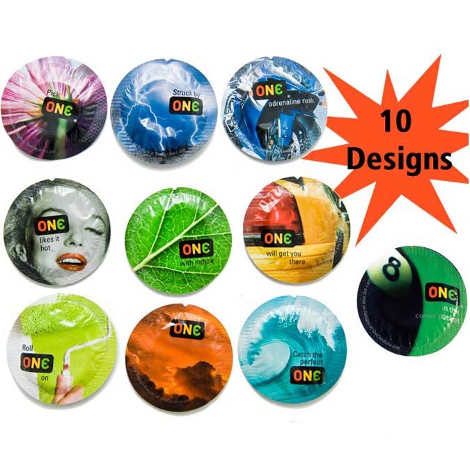 ONE Color Sensations come in 10 amazing colors - Red, Orange... One Condoms - Color Sensations 1 pc photo-5