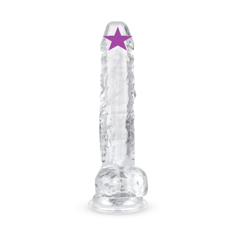 Easytoys - Jelly Realistic Dildo w Balls 17cm - Clear photo-2