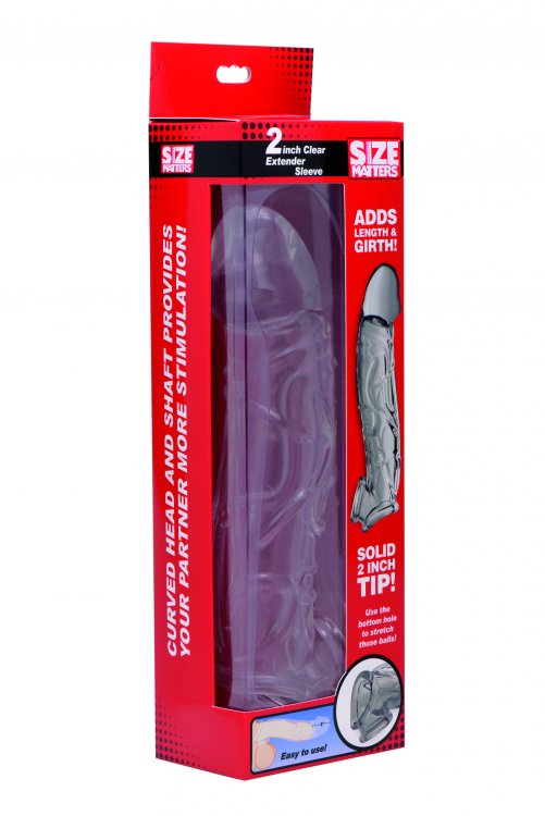 This extender sleeve gives you two whole inches of solid pen... Size Matters - 2" Extender Sleeve - Clear photo-5