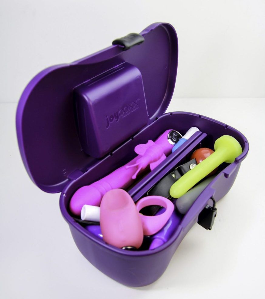 Meet patent pending JOYBOXX with PLAYTRAY; the world's first... Joyboxx - Hygienic Storage System - Purple photo-3