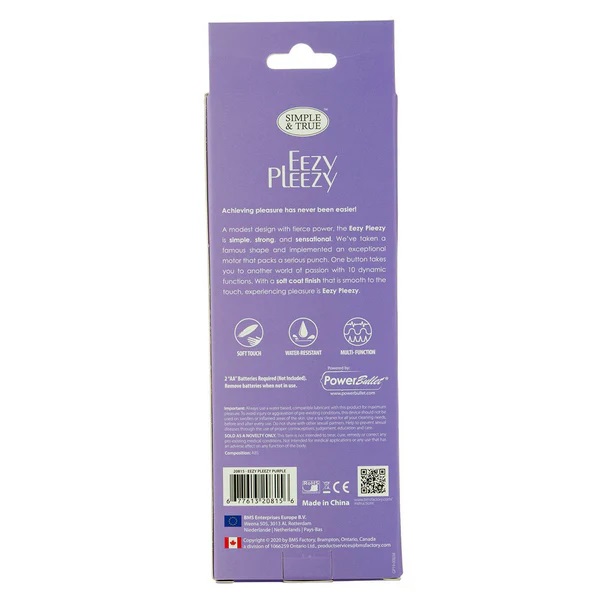 Experiencing pleasure has never been easier! BMS Factory’s E... Eezy Pleezy - Vibrator - Purple photo-7