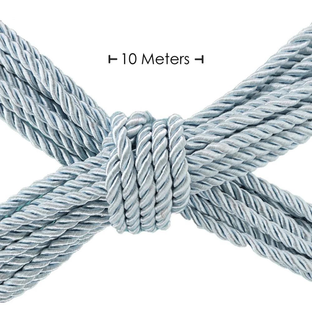 Engage in the dominant (or submissive) game of bonda... Ouch - Bondage Rope 10m - Powder Blue photo-2