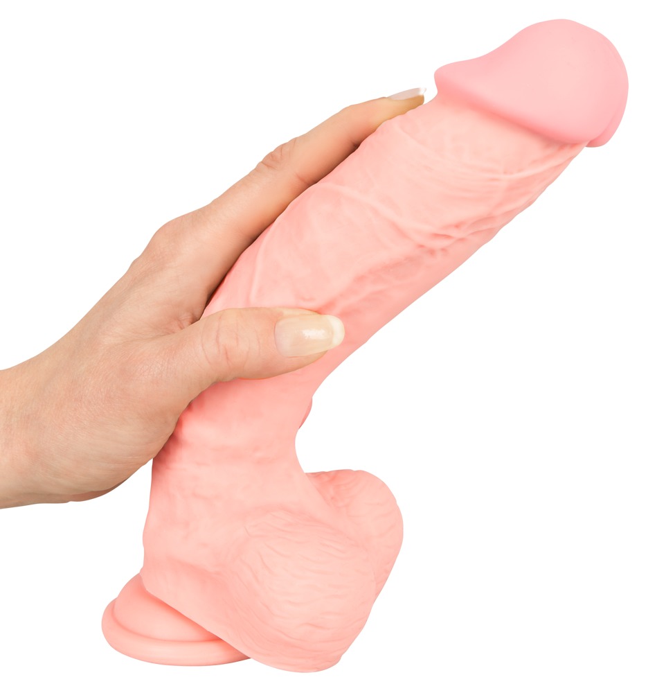The exciting, realistic Medical Silicone Dildo has large gla... Medical Silicone - Dildo w Balls 24cm photo-6