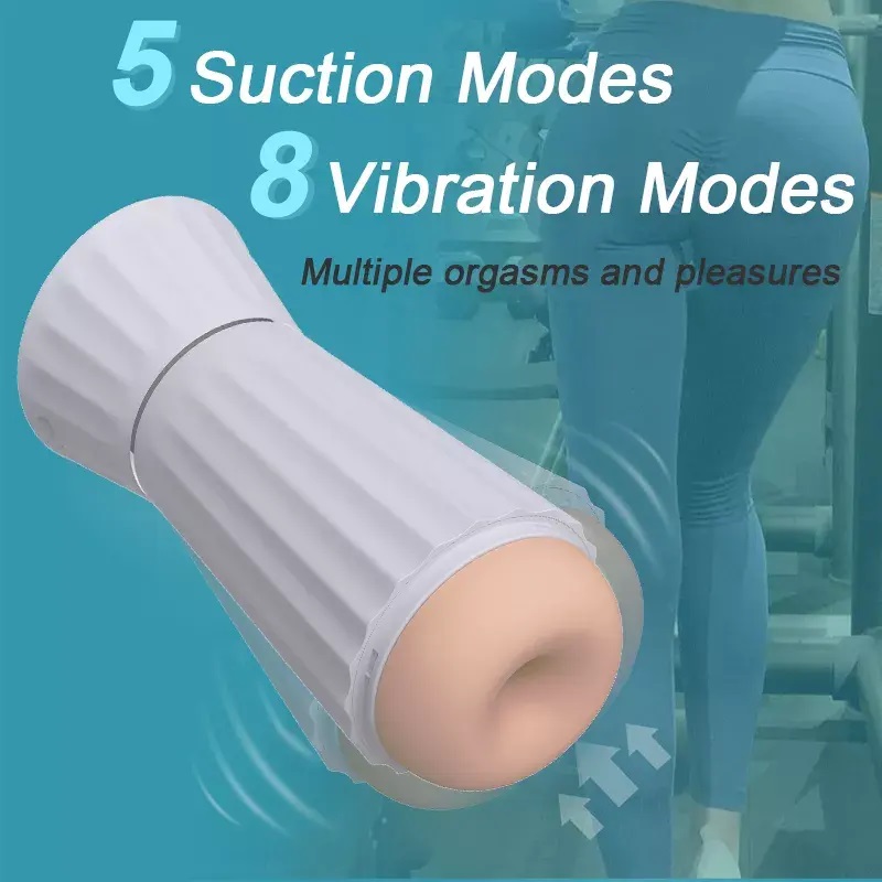 8 Kinds of vibration
5 Kinds of suction
Interactive Voice
R... Secwell - Vibro Masturbator w Voice - White photo-2