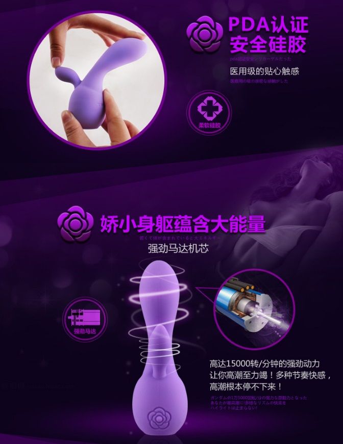 This rabbit vibrator ramps up your play, adding double the p... Tokyo Design - Maro Kawaii 10 - Purple photo-5