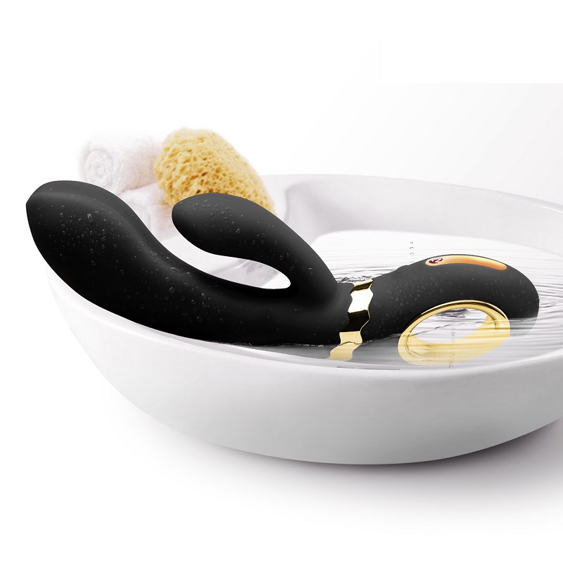 A rechargeable rabbit vibrator for G-spot and clitoral stimu... Nomi Tang - Wild Rabbit - Black photo-4