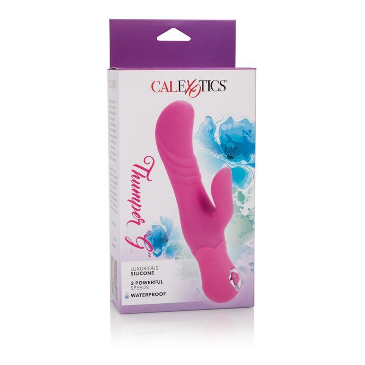 The Posh Silicone Thumper “G” packs powerful pleasure for al... CEN - Posh Thumper "G" Rabbit Vibrator - Pink photo-7