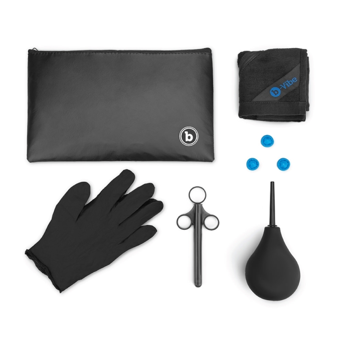 The long-awaited 10-piece complete pleasure set for external... B-Vibe - Anal Massage Kit Set - Blue photo-11