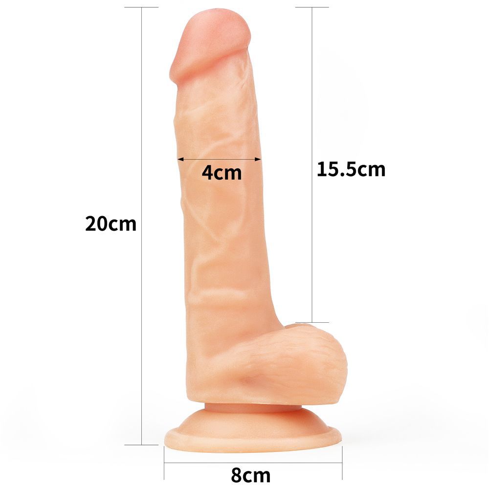 Lovetoy - 束带连附阴囊7.5"假阳具 - 肤色 Lovetoy - 束带连附阴囊7.5"假阳具 - 肤色 照片-15