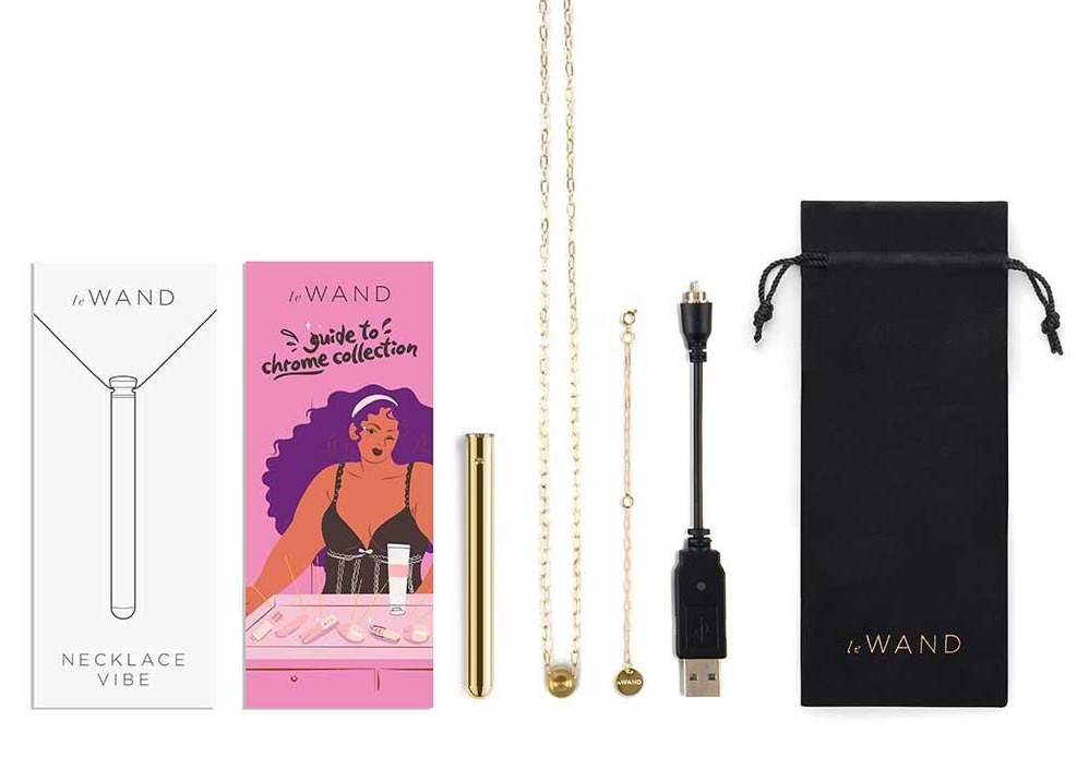 Make a sex-positive fashion statement and relish orgasms on ... Le Wand - Vibro Necklace - Gold photo-7