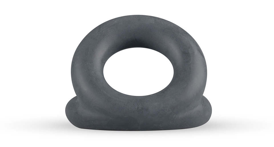 This cock ring and ball stretcher from the Boners collection... Boners - Open Cocksling - Grey photo-4