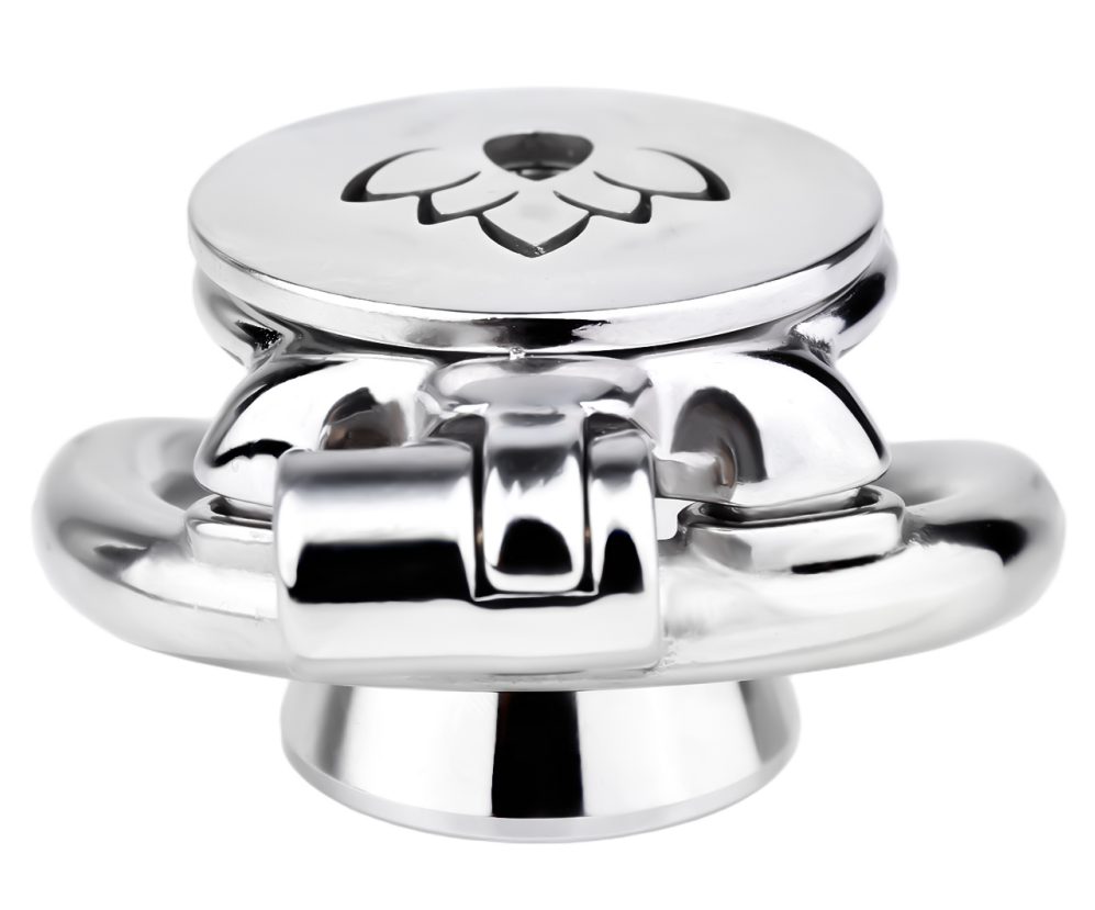 Material:304 Stainless steel
Cage length: 45mm
Cage high: 43... FAAK - Lily Flower Chastity Cage 45mm photo-9