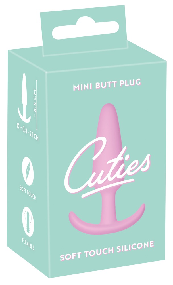 The velvety soft Mini Butt Plug from the popular Cuties rang... Cuties - Thin Mini Butt Plug - Pink photo-8