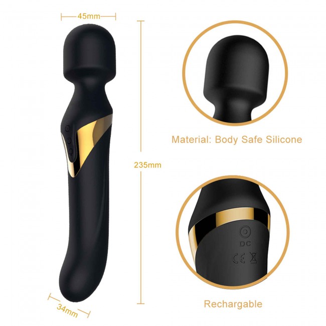 This ultra-soft clitoral stimulator can also be used as G-sp... Dorcel - Dual Orgasms Massager - Black photo-11