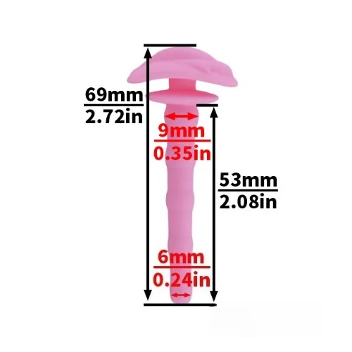 FAAK - Metal Chastity Cage 312 w Catheter M - Pink photo