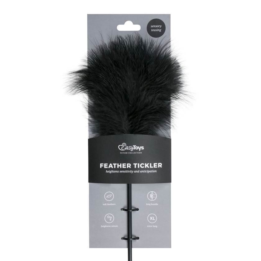 What better way to tease your partner during foreplay than w... Easytoys - Feather Tickler - Black photo-3