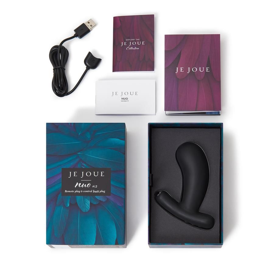 Discover multi-sensual pleasure with the world’s first dual-... Je Joue - Nuo Vibrating Butt Plug - Black photo-6