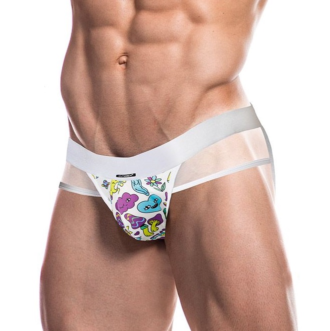 	 Cut4men - Mixed MiamiInk 男士三角褲 - 白色 - 中碼 照片