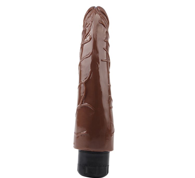 Multi-Speed Vibrations, Waterproof, Phthalate Free
Material... Chisa - Mambo Vibe Dildo 9″ - Brown photo-3