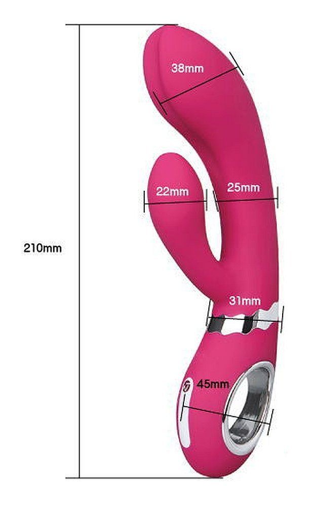 A rechargeable rabbit vibrator for G-spot and clitoral stimu... Nomi Tang - Wild Rabbit - Pink photo-7