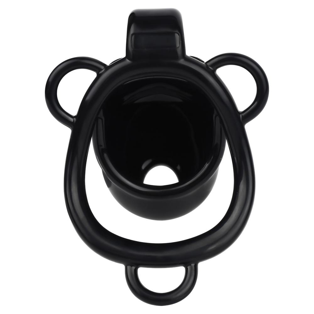 Material: Resin
Cage high: 26mm
Cage length: 56mm &nb... FAAK - Resin Pig Chastity Cage w Catheter - Black photo-3