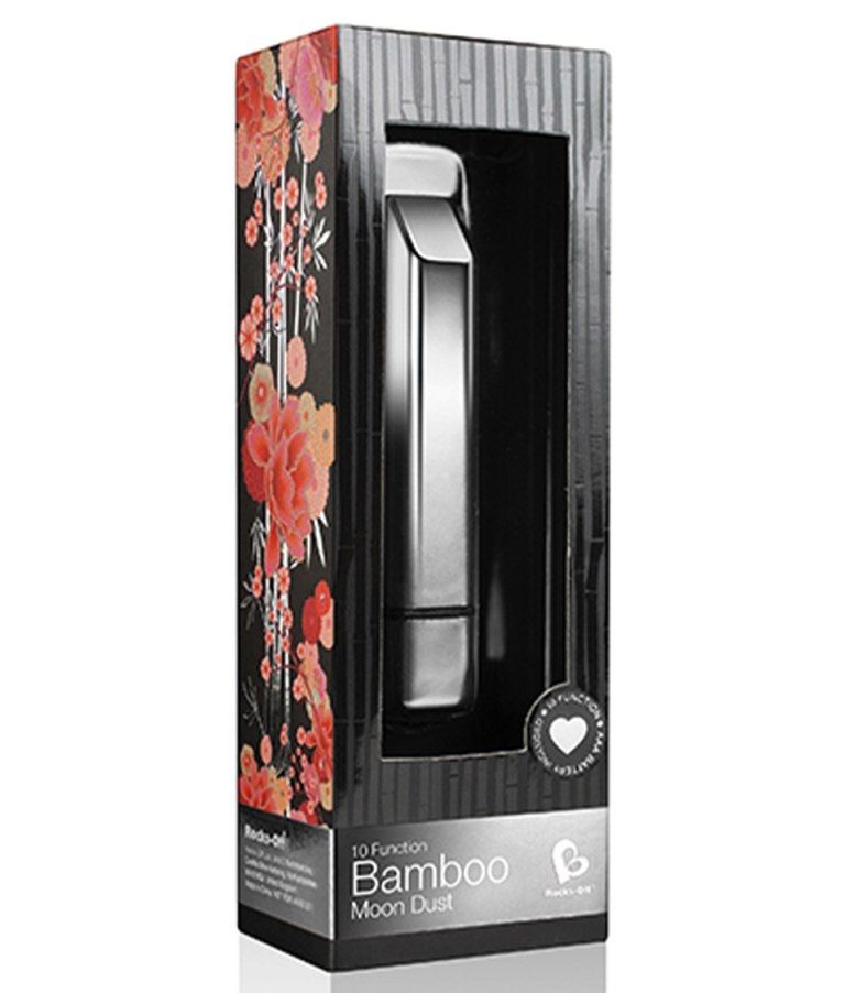 Discreet and elegant with a touch of absolute class, the 10-... Rocks-off - Bamboo Bullet - Silver photo-3