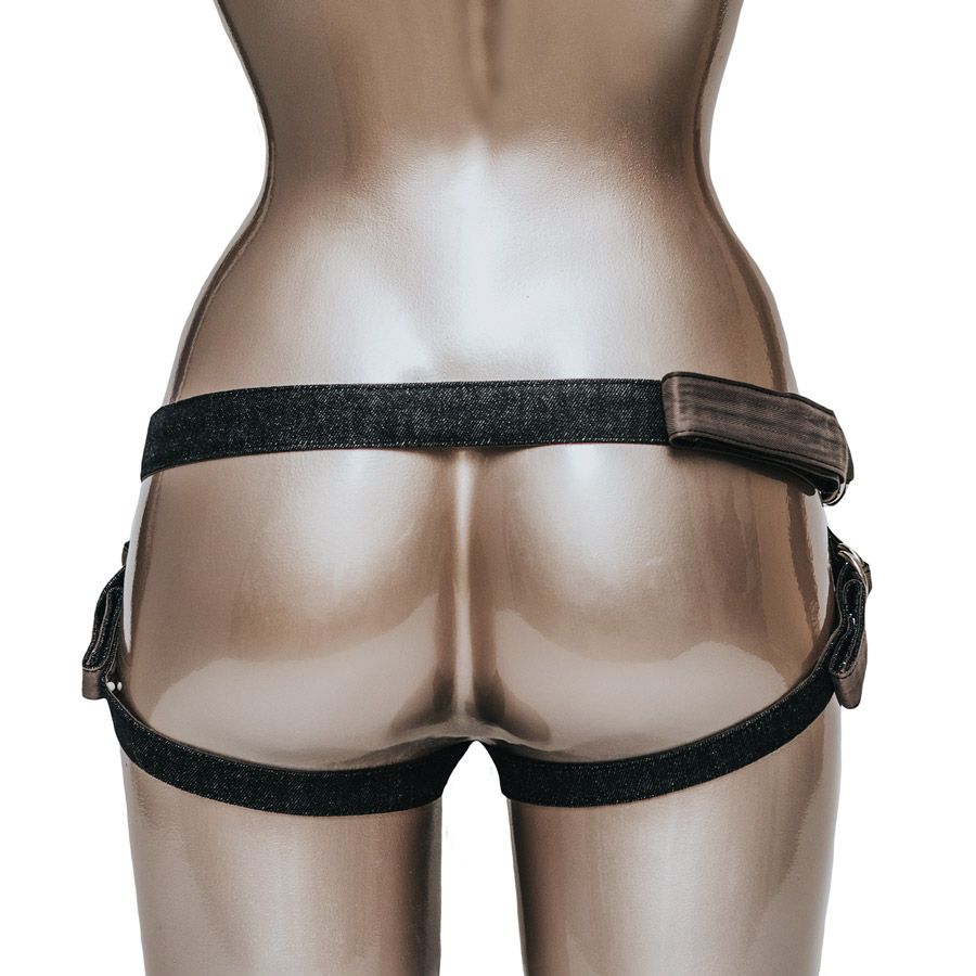 Let’s face it ladies – sometimes you just need that little (... Fun Factory - Strap & Bound Denim Harness - Black photo-2