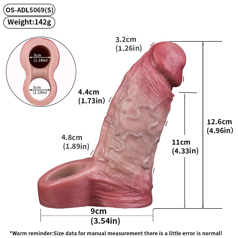 Material: liquid silicone
Head size: 3.2cm
Total length: 12... FAAK - Lamas Realistic Sleeve - Flesh photo-12
