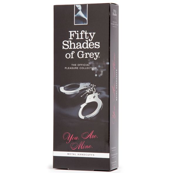 Shiny silver steel offers a firm grip on your wrists as you ... Fifty Shades of Grey - Metal Handcuffs photo-4
